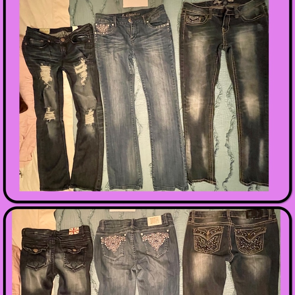 LOT 3 SIZE 11 LA IDOL REQUEST MACHINE Rhinestone